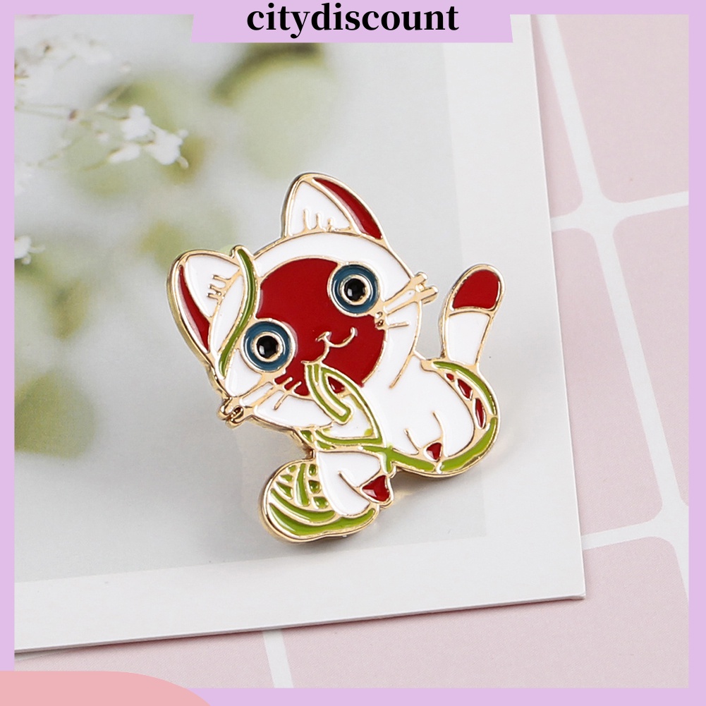 lt-citydiscount-gt-เครื่องประดับเข็มกลัดลายการ์ตูนสัตว์แมวเมือง-unisex