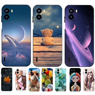 Tecno Pop 6 เคสหรูหรา ท้องฟ้าเต็มไปด้วยดวงดาว สีดํา ซิลิโคน TPU ฝาหลัง Tecno Pop6 BE7 เคสโทรศัพท์ แบบนิ่ม