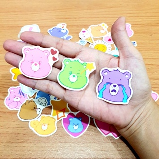 สติ๊กเกอร์ ตุ๊กตาหมี แคร์แบร์ Care Bears (หัวกลมๆ) ติดแน่น กันน้ำ (40 ชิ้น) sticker