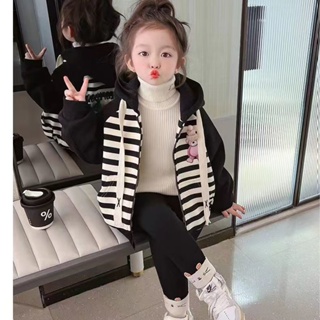 [Babycat] พร้อมส่ง ขายดี เสื้อแจ็กเก็ต ผ้าฟลีซ แบบหนา แฟชั่นฤดูใบไม้ร่วง ฤดูหนาว สไตล์เกาหลี ญี่ปุ่น สําหรับเด็กผู้หญิง 2022