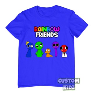 เสื้อยืด ผ้าฝ้าย พรีเมี่ยม ลาย Rainbow Friends สําหรับเด็ก