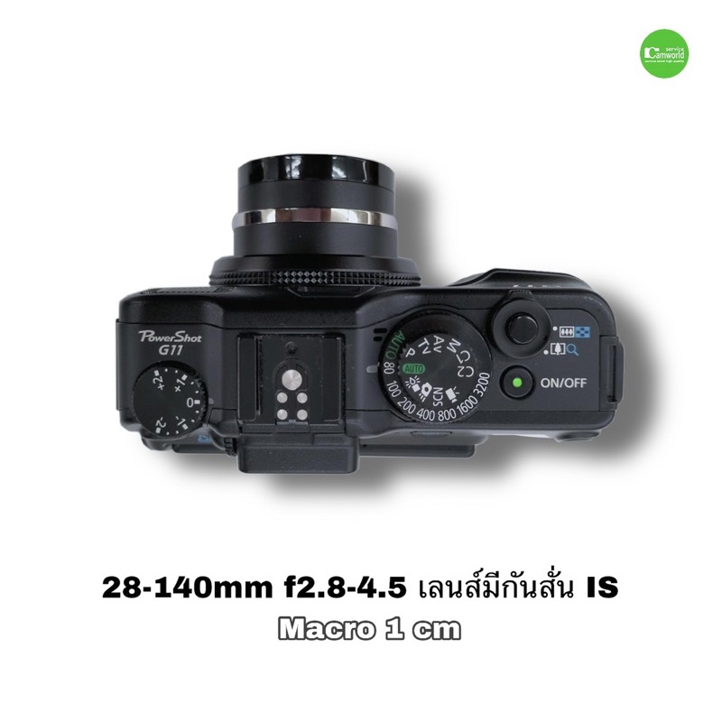 canon-powershot-g11-camera-10mp-5x-lens-f2-8-macro-1cm-กล้องดิจิตอลคอมแพค-720p-hd-video-used-มือสองคุณภาพมีประกัน3เดือน