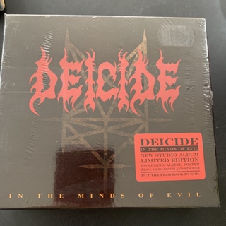 โปสเตอร์ In the Minds of Evil Deicide Deluxe Edition พร้อมสติกเกอร์ ขนาดเล็ก สไตล์เยอรมัน