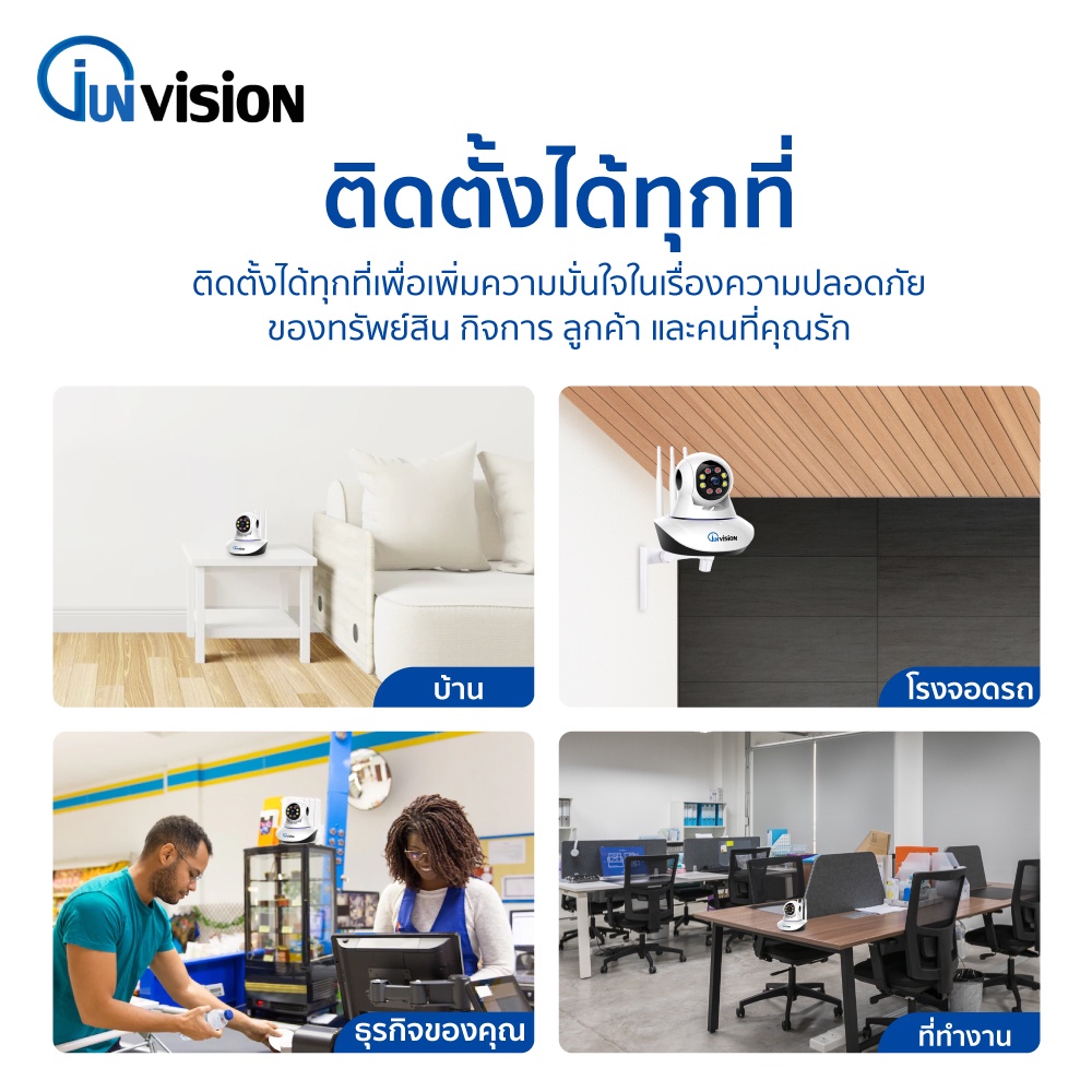 ภาพสินค้ากล้องวงจรปิดไร้สาย HD4ล้านพิกเซล กล้องวงจรปิด ภาษาไทย FHD IP Camera มองเห็นในที่มืด รองรับ SD สูงสุดถึง128GB YOOSEE จากร้าน junanvision บน Shopee ภาพที่ 6