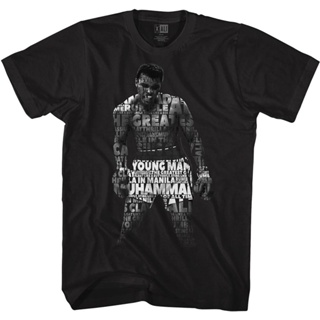 เสื้อผ้าผชเสื้อยืด ลาย Muhammad Ali Quote Me สีดํา สําหรับผู้ใหญ่S-5XL