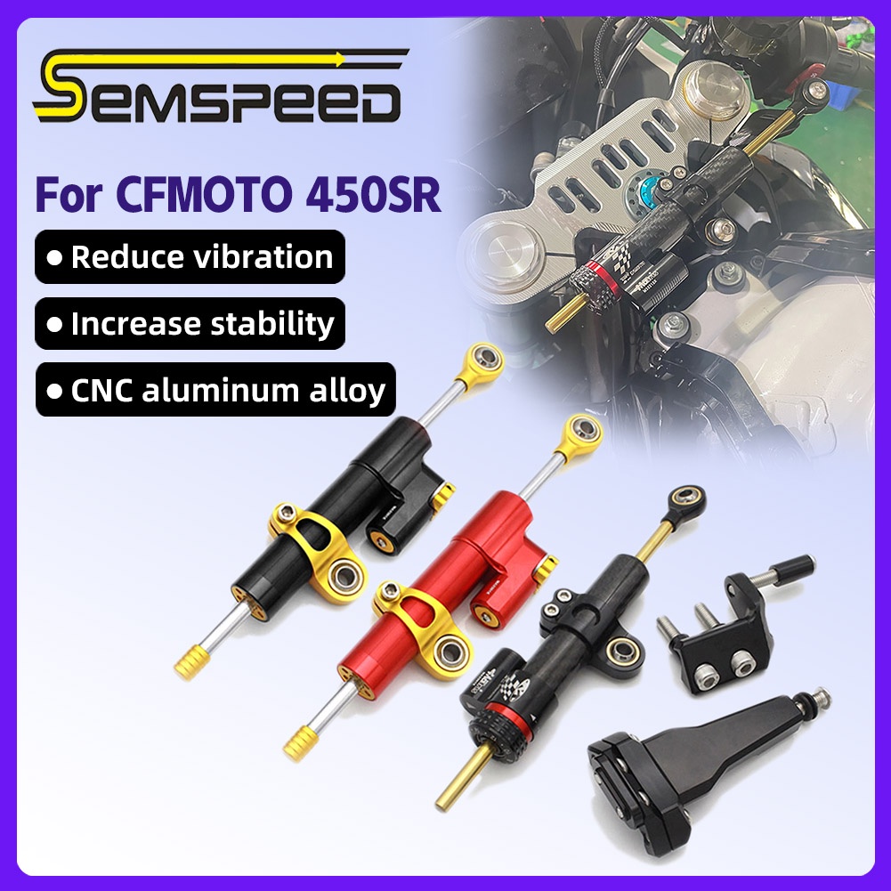 SEMSPEED สําหรับ CFMoto 450SR 2022-2024 รุ่นรถจักรยานยนต์ทิศทาง Damper ...