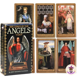 สินค้า ไพ่ยิปซี ไพ่ทาโรต์ (พร้อมส่ง🇹🇭) Influence of the Angels Tarot ไพ่ยิปซีภาพแนวคลาสสิค🖤