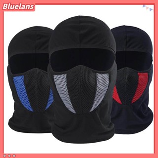 [Bluelans] หมวกคลุมใบหน้า ดูดซับเหงื่อ กันลม สีตัดกัน เหมาะกับฤดูร้อน สําหรับผู้ชาย