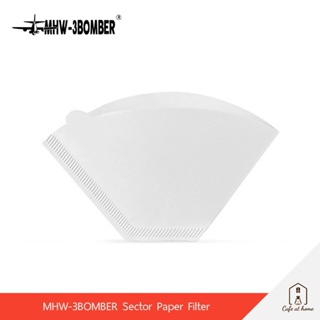 MHW-3BOMBER Sector Paper Filter กระดาษกรองกาแฟ ขนาด 101/102 บรรจุ 100 แผ่น