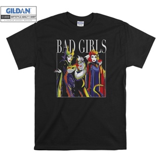 เสื้อยืดผ้าฝ้ายพิมพ์ลายขายดี Gildan เสื้อยืด โอเวอร์ไซซ์ พิมพ์ลาย Disney Villains Bad Girls Group สําหรับเด็ก Unisex 685