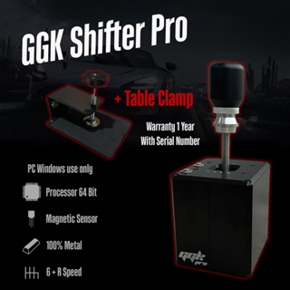 สินค้า GGK Shifter Simulator เกียร์ 7 Speed เข้าเกียร์แน่นมาก Logitech G29 Thrustmaster T300