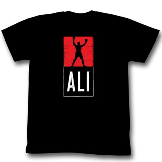 เสื้อผ้าผชเสื้อยืด ลาย Muhammad Ali Ali สีดํา สําหรับผู้ใหญ่S-5XL