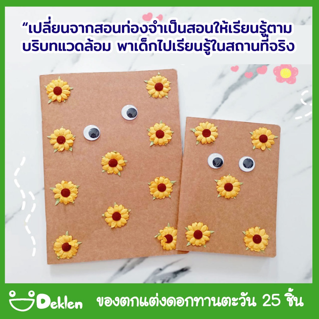 deklen-ของตกแต่งดอกทานตะวัน-25-ชิ้น-ตกแต่งงานdiy-ตกแต่งงานศิลปะ-งานปะติด-งานประดิษฐ์