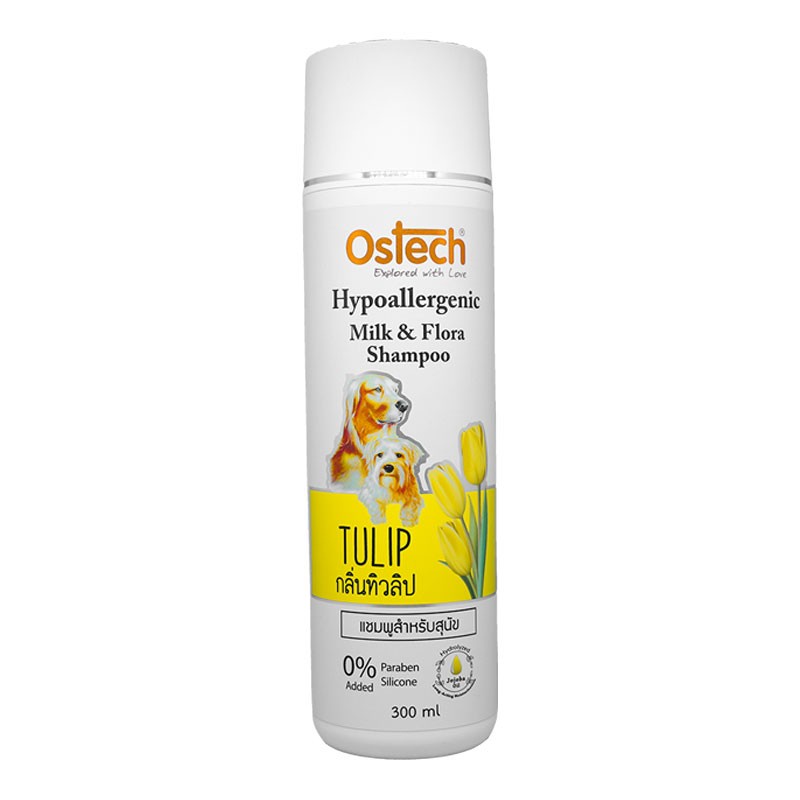 ostech-shampoo-hypoallergenic-ออสเทค-แชมพู-ไฮโปอัลเลอร์เจนิค-มิลค์-แอนด์-ฟลอร่า-ขนาด-300-ml-มีให้เลือก-5-กลิ่น