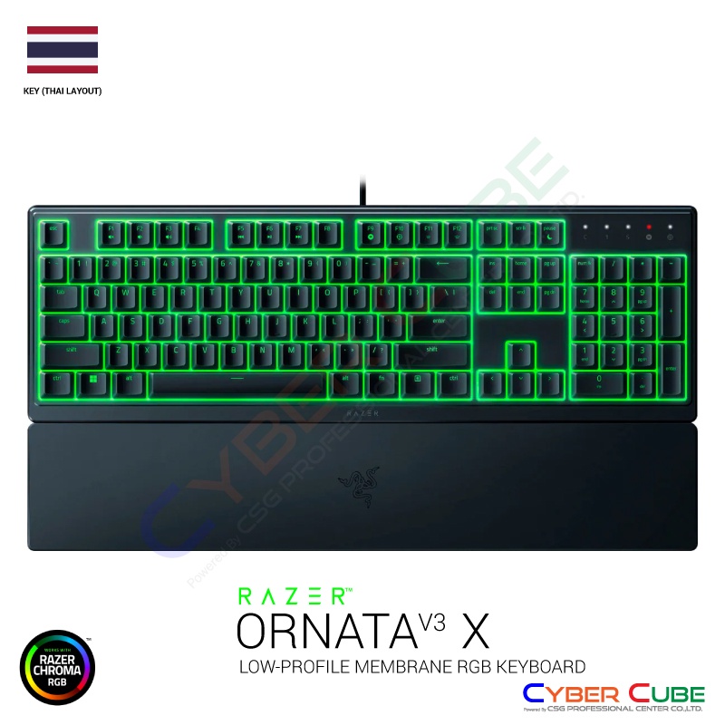 razer-ornata-v3-x-low-profile-membrane-rgb-keyboard-thai-key-คีย์บอร์ดเกมส์มิ่ง-ของแท้ศูนย์-synnex