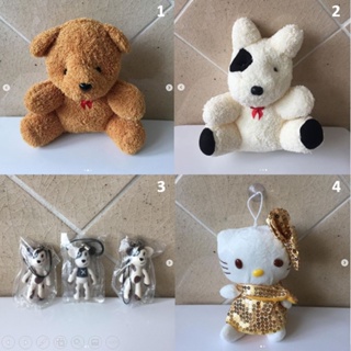ตุ๊กตา ตุ๊กตาหมี พวงกุญแจ หมา ตุ๊กตาคิตตี้ Kitty เป็นของขวัญ ซื้อมายังไม่ได้ใช้ ของใหม่ มือ 1 ห้อยกระเป๋า