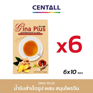 จีน่า พลัส (Gina Plus) ขิงผงสำเร็จรูปพร้อมดื่ม ขนาด 10 ซอง X 6 กล่อง