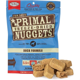 อาหารสุนัข Primal Freeze-Dried Nuggets สูตร Duck ขนาด 156 g