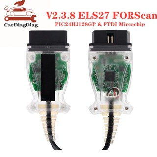 OBD2 Diagnostic Tool ELS27 V2.3.8 FORScan OBD2 Scan Trouble Codes &amp; PIC24HJ128GP   FTDI ELS 27 for Mazda for Mercury