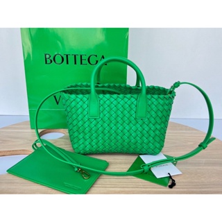 พรี​ ราคา10600 Bottega Veneta cabat 709464 mini กระเป๋าแฟชั่น กระเป๋าสะพายข้าง หนังวัวกระเป๋าสะพาย