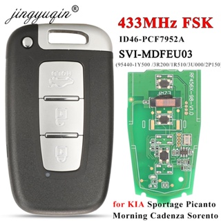 jingyuqin 433Mhz SVI-MDFEU03 Car Remote Smart Key for KIA Sportage Sorento Mohave K2 K5 Rio Optima Forte Cerato Cadenza