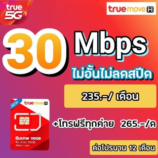 ภาพหน้าปกสินค้าซิมเทพทรู 30 Mbps ไม่อั้นไม่ลดสปีด+เติมเพิ่ม 50.- โทรฟรีทุกค่ายไม่อั้น ที่เกี่ยวข้อง