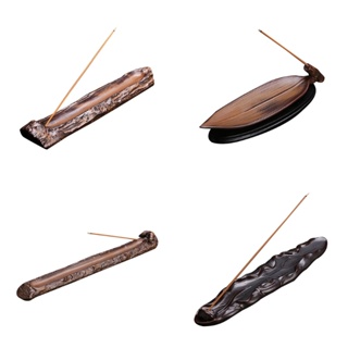 Lotus Pond Moonlight Useful Natural Plain Ceramic Incense Board Stick Burner Holder