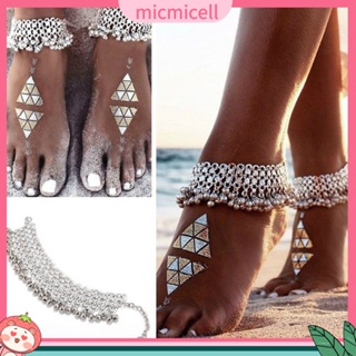 ภาพขนาดย่อของสินค้า(micmicell) Women Sexy Vintage Anklet Chain Bell Beads Tassel Ankle Bracelet Foot Jewelry