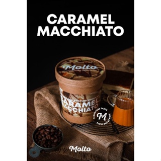 ภาพหน้าปกสินค้าCaramel Macchiato (ไอศกรีม คาราเมล มัคคิอาโต 1 ถ้วย 16 oz.) - Molto premium Gelato ที่เกี่ยวข้อง