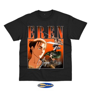 เสื้อยืดผู้ชาย เสื้อยืด Eren YEAGER HOMAGE S-5XL