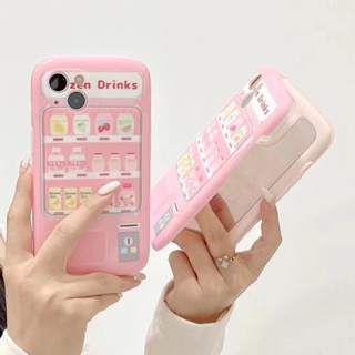 เคสโทรศัพท์มือถือ ลายสยองขวัญ สีชมพู สําหรับ iPhone 11 12 12pro 12promax 13 13promax 14 14plus 14promax