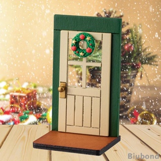 [Biubond] ประตูไม้นางฟ้า ขนาดเล็ก สําหรับตกแต่งบ้านตุ๊กตา เทศกาลคริสต์มาส