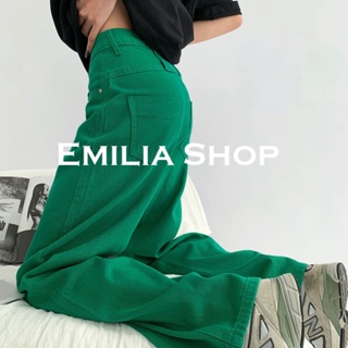 EMILIA SHOP กางเกงขายาว กางเกงเอวสูง กางเกงขายาวผู้หญิงสไตล์เกาหลี  2022 ใหม่ ES220246