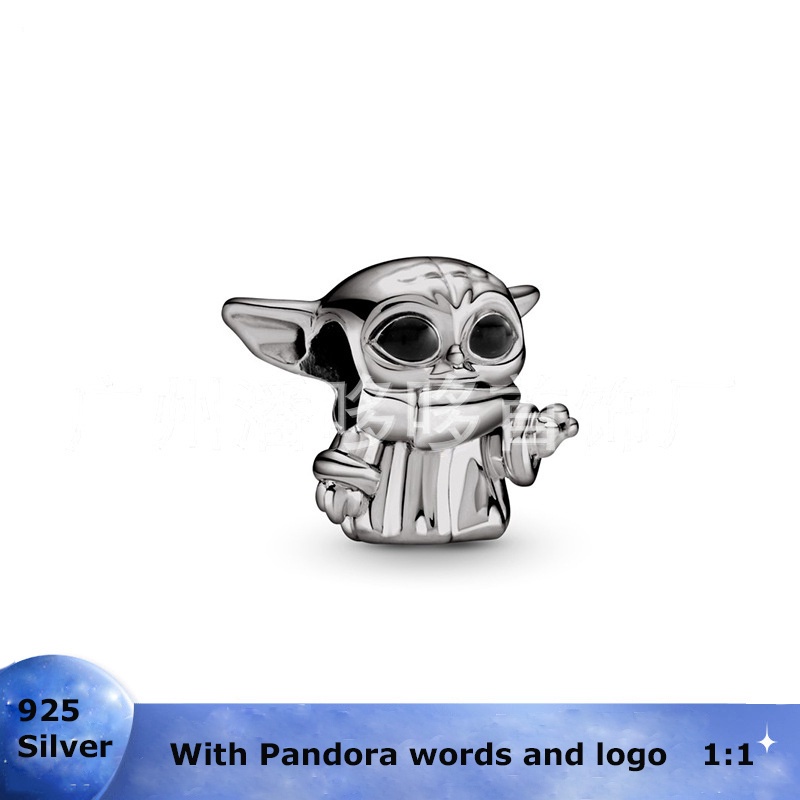 pandora-สร้อยข้อมือเงิน-925-ประดับลูกปัด-ลาย-star-wars-สีดํา-เครื่องประดับ-diy-w1022