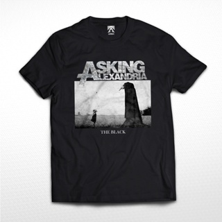 เสื้อยืด พิมพ์ลาย Asking ALEXANDRIA The Black BAND สไตล์ร็อค สําหรับผู้ชาย และผู้หญิง