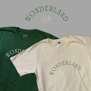 เสื้อยืดแฟชั่น เสื้อแฟชั่นผญ2022 อื่นๆ sherbettee|เสื้อยืดลาย wonderland ชุดเซ็ต 2 ชิ้น เสื้อยืด Tee