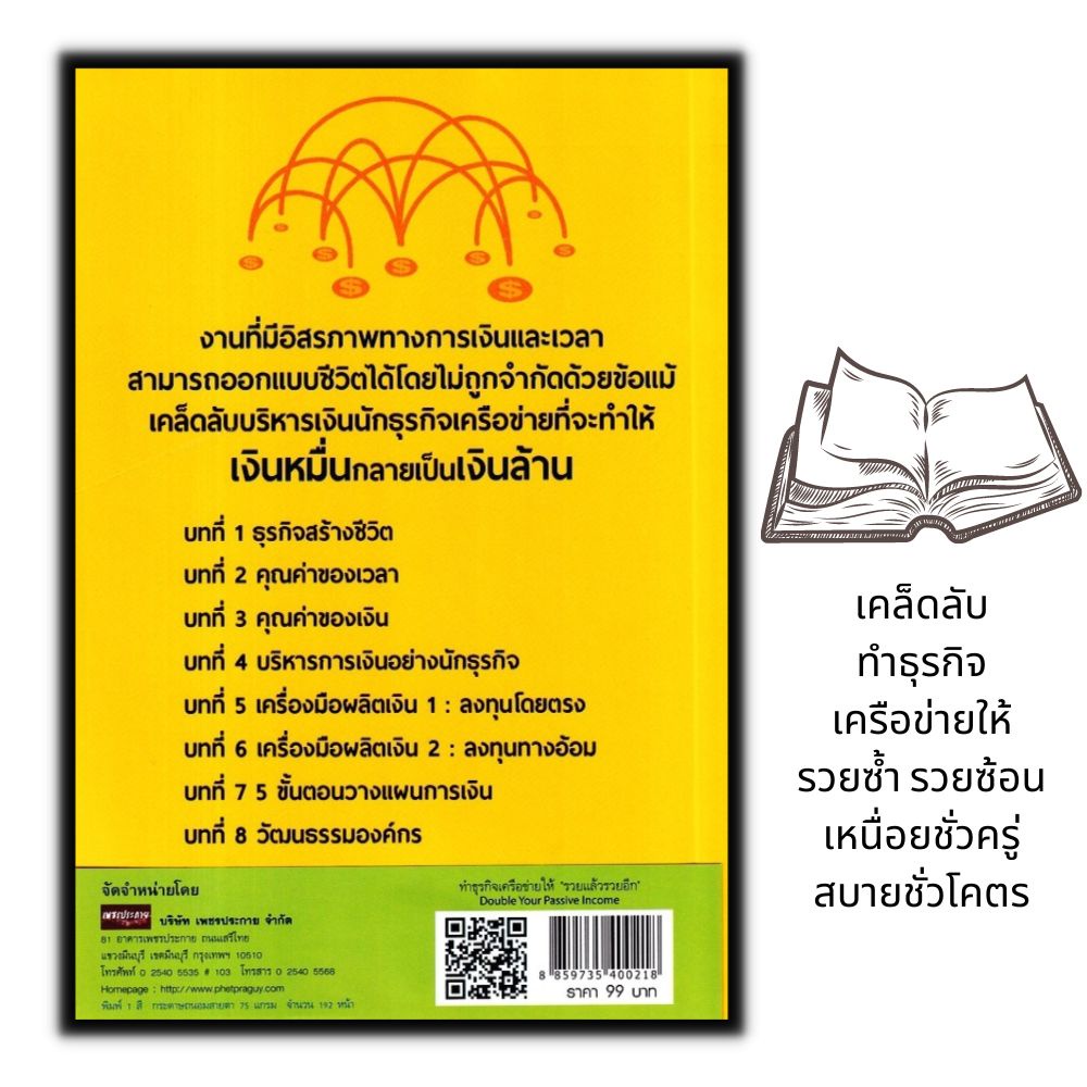 หนังสือ-ทำธุรกิจเครือข่ายให้-รวยแล้วรวยอีก-double-your-passive-income-การตลาด-บริหารธุรกิจ-การขายตรง-ธุรกิจเครือข่าย