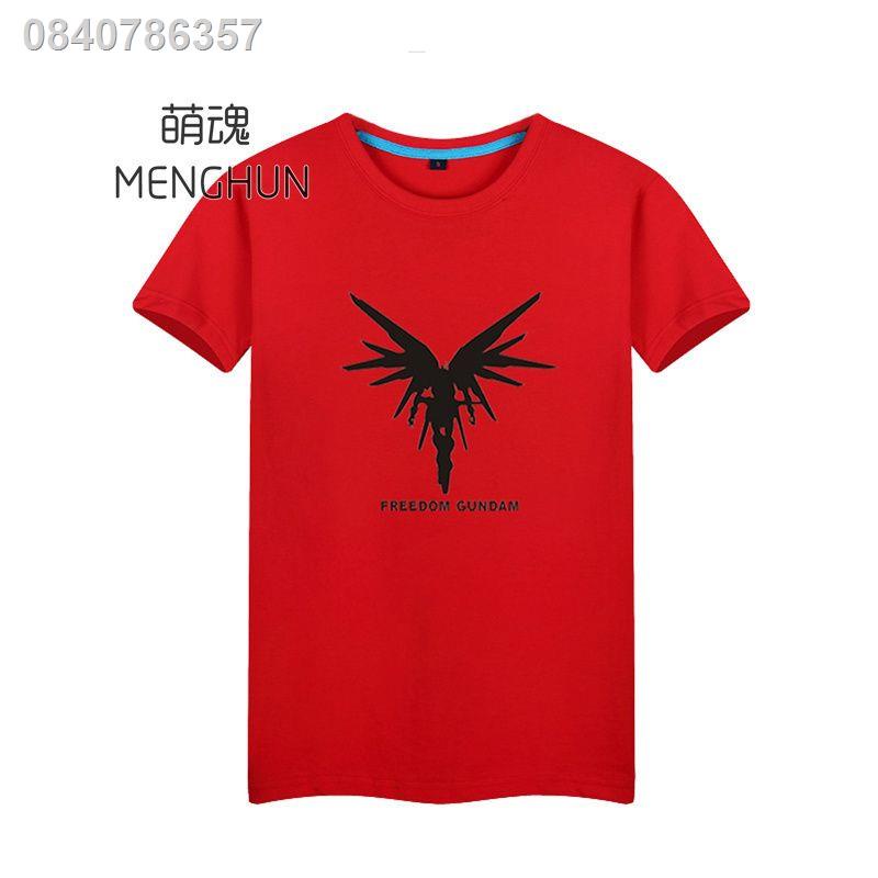 seed-mobile-suit-gundam-seed-freedom-gundam-silhouette-เสื้อยืดแขนสั้นพิมพ์ลาย-cotton-ac1120