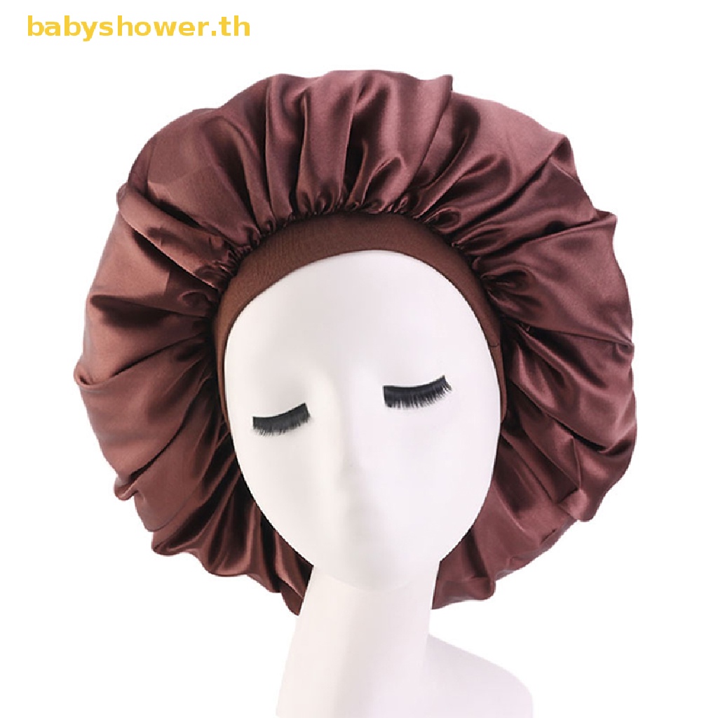shower-large-night-sleeping-cap-hair-bonnet-hat-head-cover-sa-wide-band-adjust-caps-th