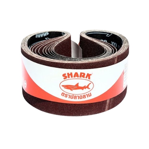 shark-ผ้าทรายสายพาน-4-x24-no-40-60-80-100-120-กระดาษทราย-ผ้าทรายรถถัง-เครื่องขัดกระดาษทรายสายพาน-toa