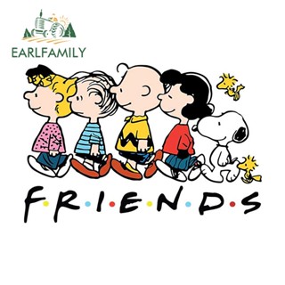 Earlfamily สติกเกอร์กันแดด ลายการ์ตูน Snoopy 13 ซม. x 78.7 ซม. สําหรับติดตกแต่งรถยนต์ แล็ปท็อป