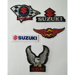 อาร์ม ตัวรีดติดเสื้อ อาร์มปัก Patch ตกแต่งเสื้อผ้า หมวก กระเป๋า โลโก้ SUZUKI