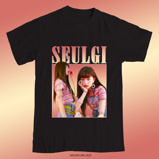 เสื้อยืดเข้ารูป SEULGI REDVELVET HOMAGE TEEStreetwear ผู้ชายเสื้อยืดผู้หญิง