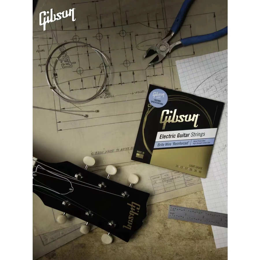 สายกีตาร์ไฟฟ้า-gibson-ของแท้จากอเมริกา-อุปกรณ์เสริมชุดสายทั่วไป