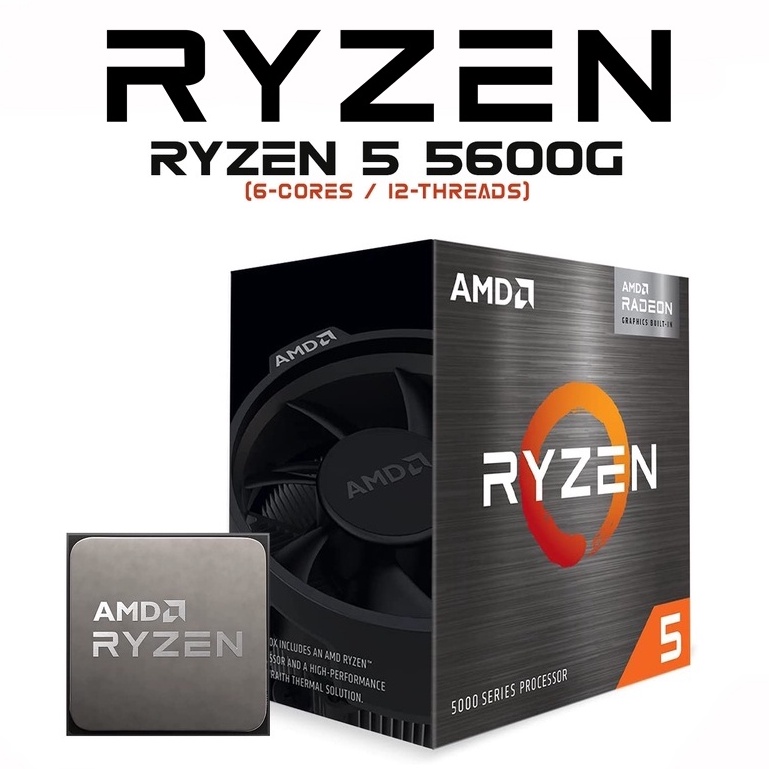 CPU AMD AM4 RYZEN 5 5600G 3.90 GHz 3