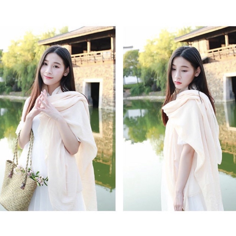 scarf-ผ้าพันคอ-ผ้าคลุมไหล่-อัพเดตสีใหม่-พร้อมส่ง