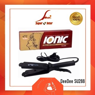 เครื่องหนีบผม Super V Su288 DeeDee Ionic มีซี่หวี SuperV Inter SU 288 เครื่องรีดผม หนีบผม ซุปเปอร์วี มีฟัน หน้ากลาง