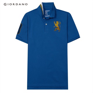 สินค้า GIORDANO เสื้อโปโลผู้ชาย ปักสิงโต - Men\'s 3D Lion Polo 01011222