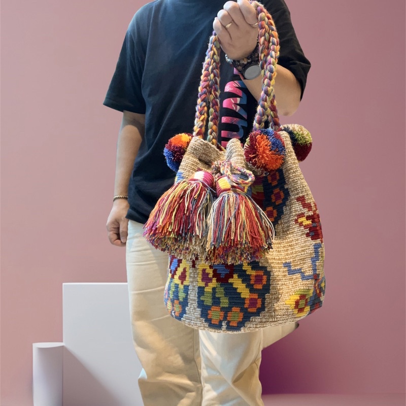 กระเป๋า wayuu แท้100 จากcolumbia L Size BL27 Shopee Thailand