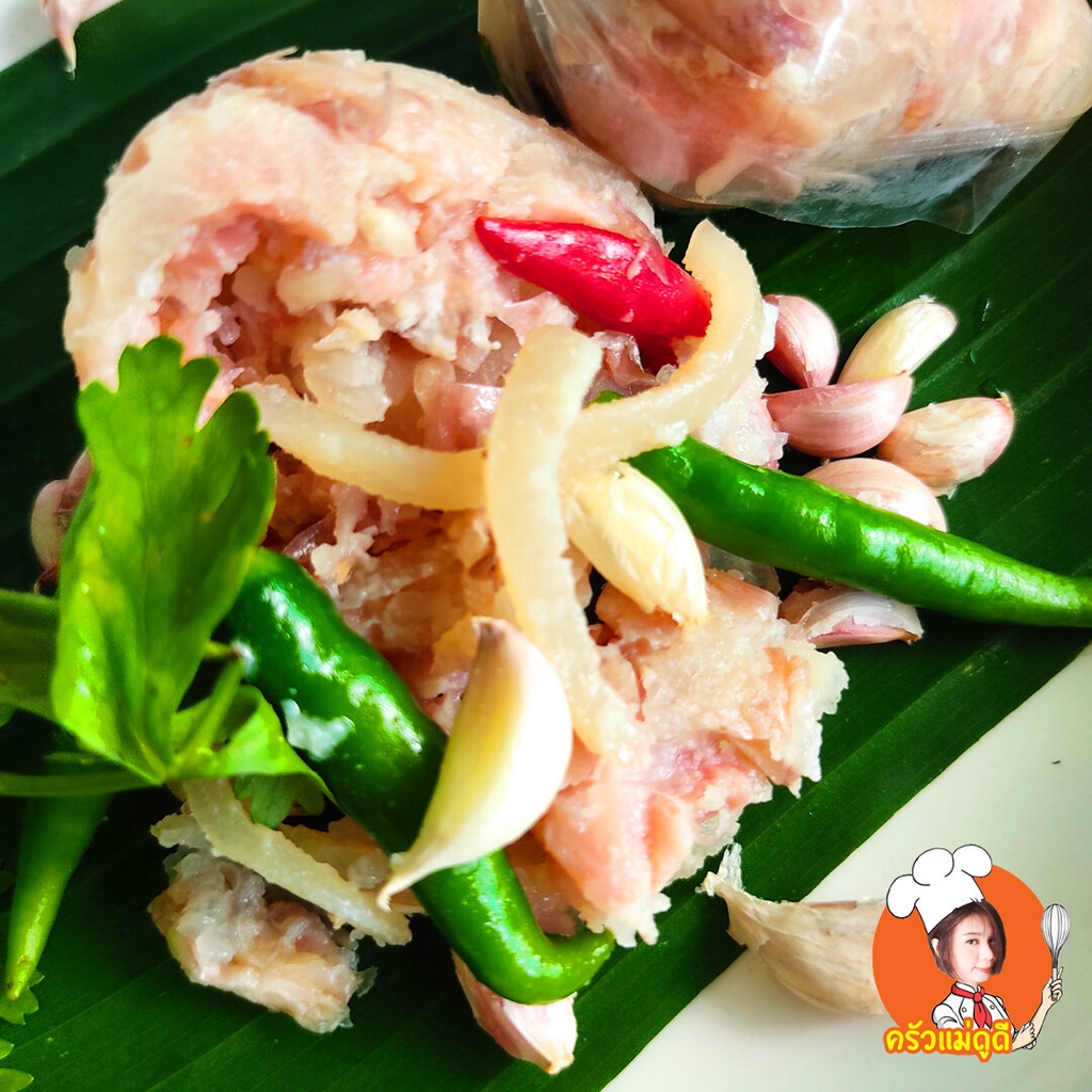 แหนมหมู-ส้มหมู-แหนมยโสธร-แหนมหนังหมู-แหนมตุ้ม-จิ้นส้ม-สูตรโบราณ-ตราครัวแม่ดูดี-75-กรัม-อร่อยถูกหลักอนามัยสดใหม่ทุกวัน